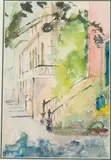 Taylor Street, Savannah by Eleanor Dillard, Watercolor, sold Feb 2025