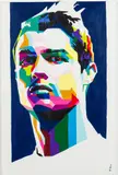 Cristiano Ronaldo by Freddy Gomez, Acrylic on Canvas, sold Feb 2025