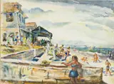 St. Simons Island by Ben Shute, 1943, Watercolor, offered Feb 2025