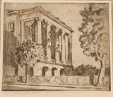 The Roper House, Charleston, c. 1920’s by Christopher A. D. Murphy, Etching, sold Feb 2025