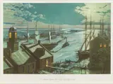 Savannah, A Moonlight Departure by John Stobart, Lithograph, sold Feb 2025