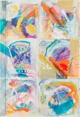 Untitled by Calman Shemi, 1996, Mixed Media on Paper, sold Feb 2025