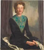 Portrait of a Woman by William Glascock Reynolds, Oil on Canvas, sold Feb 2025