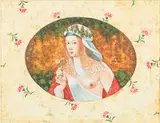 Woman with Flowers by Eduardo M. Abela Torras, 2006, Acrylic on Canvas, sold Feb 2025