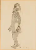 Aborigine by Russell Drysdale, Ink on Paper, offered Feb 2025