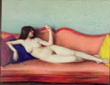 Reclining Nude by Carl Gordon Cutler, Oil on Canvas, sold Oct 2024