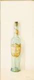 Olive Oil Bottle by Holly Farrell, 2005, Acrylic and Oil on Masonite, sold Oct 2024