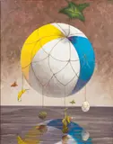 Viaje Desnudo En Pelota by Ulises Bretaña Hevia, 2008, Oil on Canvas, sold Oct 2024