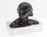 Bust of a Woman by Rafael Penagos, Bronze, sold Oct 2024