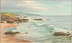 Seascape by Hans N. Liebl, Oil on Canvas, offered Oct 2024
