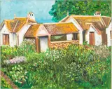 Duck Island Cottage, St. James's Park London by Stanislaus J Dempsey, Acrylic on Canvas, sold Oct 2024