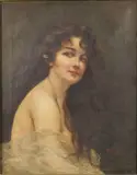 Portrait of a Woman by William Frank, Oil on Canvas, sold Oct 2024