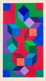 Taire by Victor Vasarely, Serigraph, sold Oct 2024