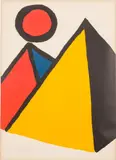 Dark Pyramid by Alexander Calder, Lithograph, offered Oct 2024
