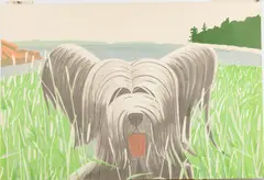 Dog at Duck Trap by Alex Katz, Lithograph, sold Oct 2024