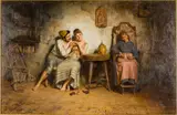 Stolen Sweets by Stephen Wilson Van Schaick, Oil on Canvas on Board, sold Oct 2024