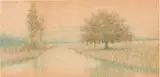 Bayou Scene by Alexander John Drysdale, Watercolor on Paper, sold Oct 2024