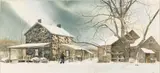 Winter in the Country by Peter Sculthorpe, Watercolor, sold Oct 2024