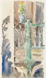 Architectural Detail by Christopher P. H. Murphy, Watercolor on Paper, sold Oct 2024