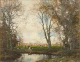 Landscape with Cows by Arnold Marc Gorter, Oil on Canvas, sold Oct 2024