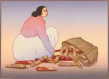 Corn Woman by R. C. Gorman, Lithograph, sold Oct 2024