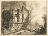 The Tomb of the Plautii Near the Pont Lucano by Giovanni Battista Piranesi, c. 1760, Etching, sold Oct 2024