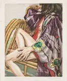Seated Nude with Kimono by Philip Pearlstein, Lithograph, sold Oct 2024