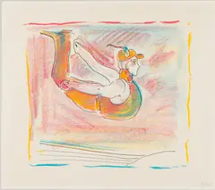 Cosmic Flyer by Peter Max, Lithograph, sold Oct 2024