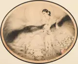Lady of the Camelias by Louis Icart, Etching, sold Oct 2024