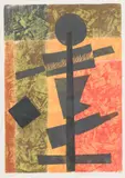 Halloween by Werner Drewes, 1981, Woodcut, sold Oct 2024