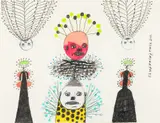 New Years Eve, Paris by Benjamin Jones, 2003, Graphite and Colored Pencil on Paper, sold Jun 2024