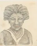 Portrait of an African American Woman by Joe B. Cumbee, Pencil on Paper, sold Jun 2024