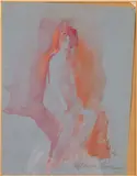 Figure Study by Mildred Friedland, Watercolor, sold Jun 2024