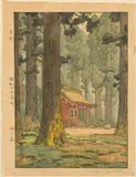 Sacred Grove, 20th Century by Tōshi Yoshida, Woodblock Print, sold Jun 2024