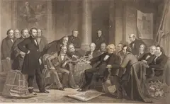 Men of Progress by John Sartain, c. 1868, Engraving, sold Jun 2024