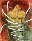 Study (Bound) by Jack Bush, 1949, oil on board, sold Sep 2026