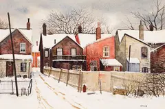 Back of Wellesley by John Kasyn, 1983, watercolour on paper, sold Sep 2026