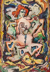 Ocean Legend by Jock Macdonald, 1947, oil on canvas, sold Sep 2026