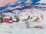 The Mauve House, Perkins Quebec by Henri Leopold Masson, 1979, oil on canvas, sold Sep 2026