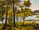 Sunny Day, Georgian Bay by William Goodridge Roberts, oil on board, sold Sep 2026