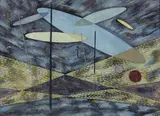Abstract Composition #13 by Gordon Mckinley Webber, 1953, oil on board, sold Sep 2026