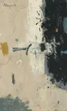Masse flottante by Edmund Alleyn, 1959, gouache on card, sold Sep 2026