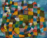 Vaisseau fantôme by Jean Dallaire, 1958, oil on canvas, sold Sep 2026