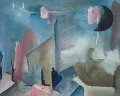 Chant pour Isolde by Rita Letendre, casein on paper, sold Sep 2026