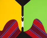 All You Need Is Love (Série A No. 18) by Guy Montpetit, acrylic on canvas, sold Sep 2026