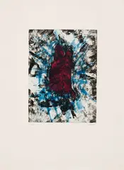 Poisson sur Fond Bleu by Jean Paul Riopelle, colour etching on paper, sold Sep 2026