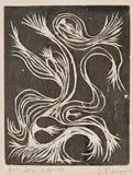 Sans titre by Robert Roussil, 1963, woodblock print on paper, sold Sep 2026