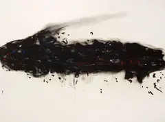 Black Box: Landscape Near, Paysage près de Burdanovka, Russie (Final Version) by Marc Séguin, mixed media on canvas, sold Sep 2026
