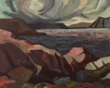 Port Washington, B.C. by Henry George Glyde, 1966, oil on canvas board, sold Sep 2026
