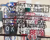 Roadblock by Graham Gillmore, mixed media on canvas, sold Sep 2026